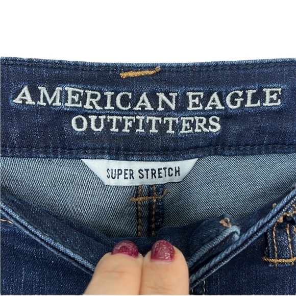 American Eagle Outfitters Hi Rise Jeggings Super Stretch Jeans Women Size 4 - Picture 2 of 4